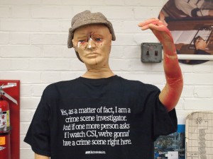 Forensic mannequin used as a forensic model in two Forensics: You Decide episodes on the ID Network